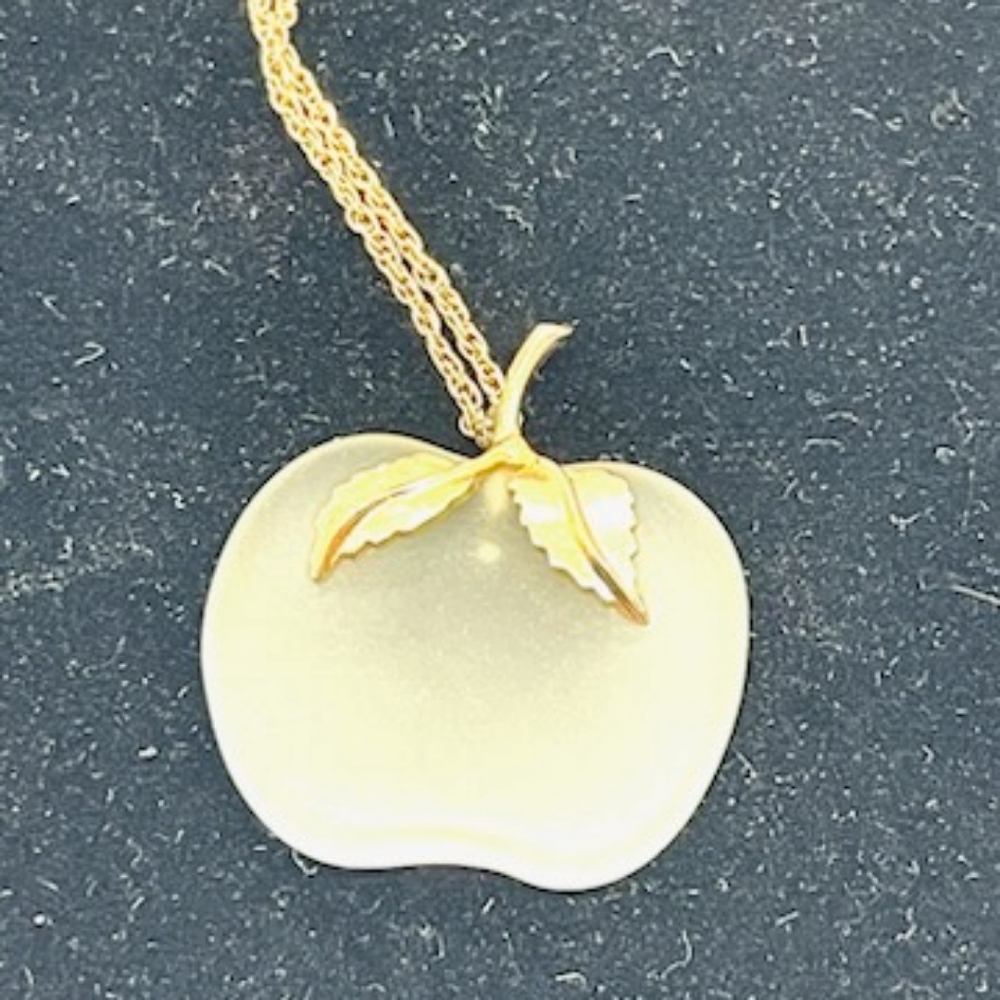 Vintage AVON Translucent Apple Necklace